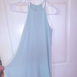 Light Blue Halter Top Dress
